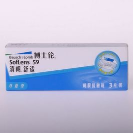 博士伦清朗舒适月抛3片装