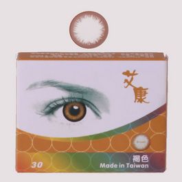 艾康30月抛褐色2片装