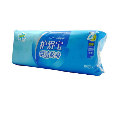 护舒宝瞬洁贴身夜用护