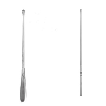 三友子宫刮匙 28cm 六角柄 5mm 锐