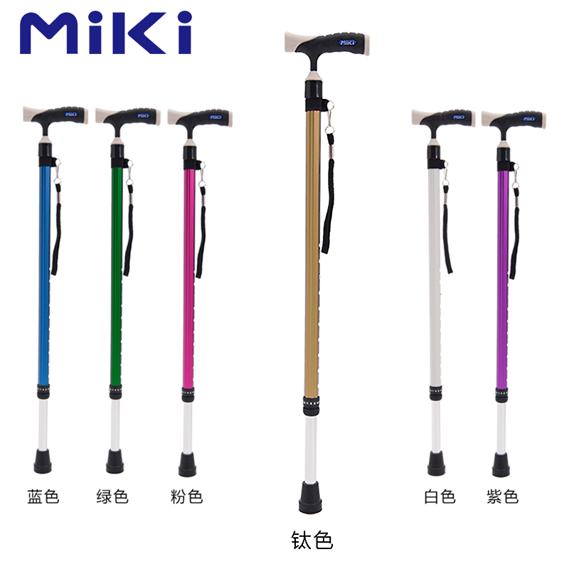 Miki 三贵伸縮拐 MRT-013(鈦色细)