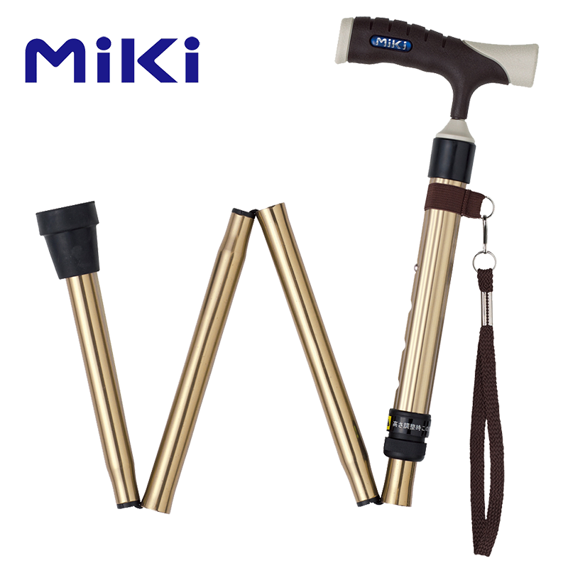 Miki 三贵折叠拐 钛色
