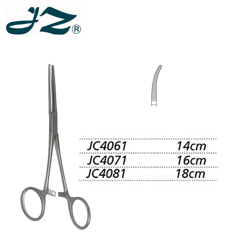 金钟止血钳 弯全齿