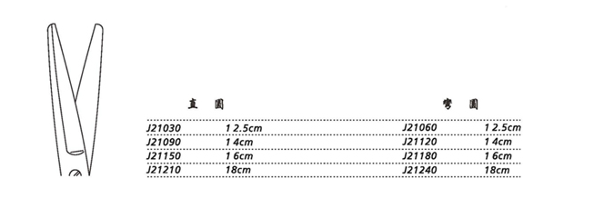 金钟手术剪J21120