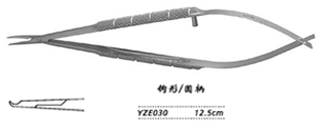 金钟显微眼用持针钳 圆柄