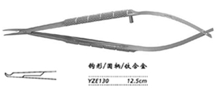 金钟显微眼用持针钳 圆柄