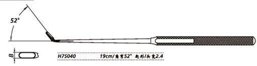 金钟鼻刮匙 角弯