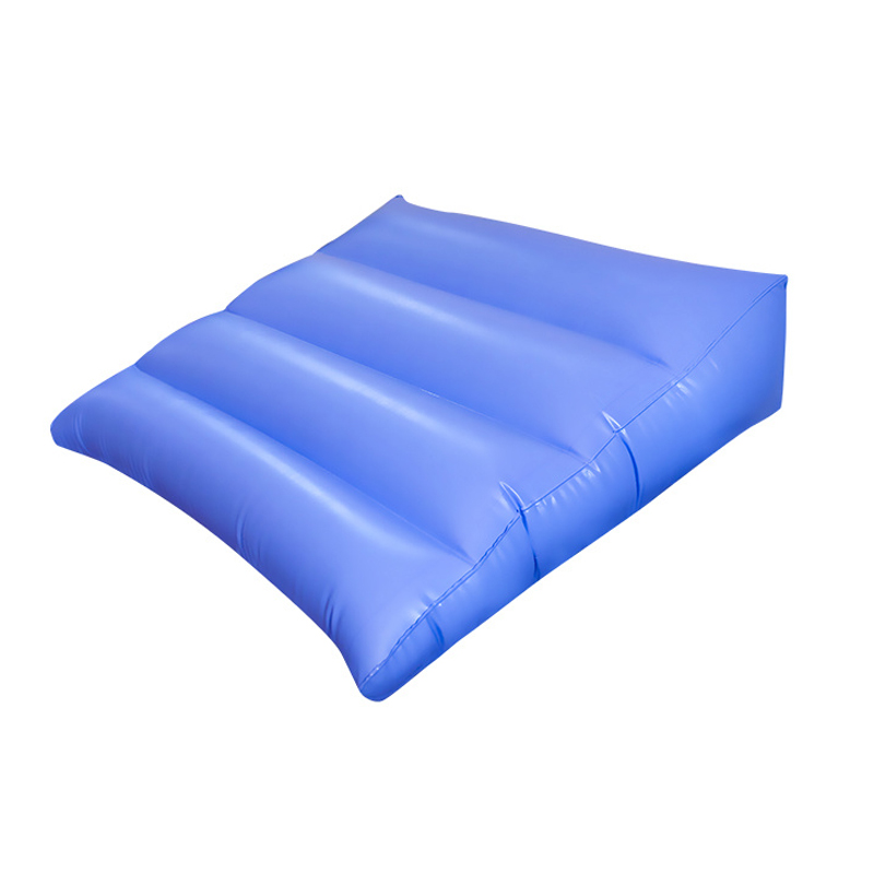 乐惠蓝色多功能充气三角靠垫
