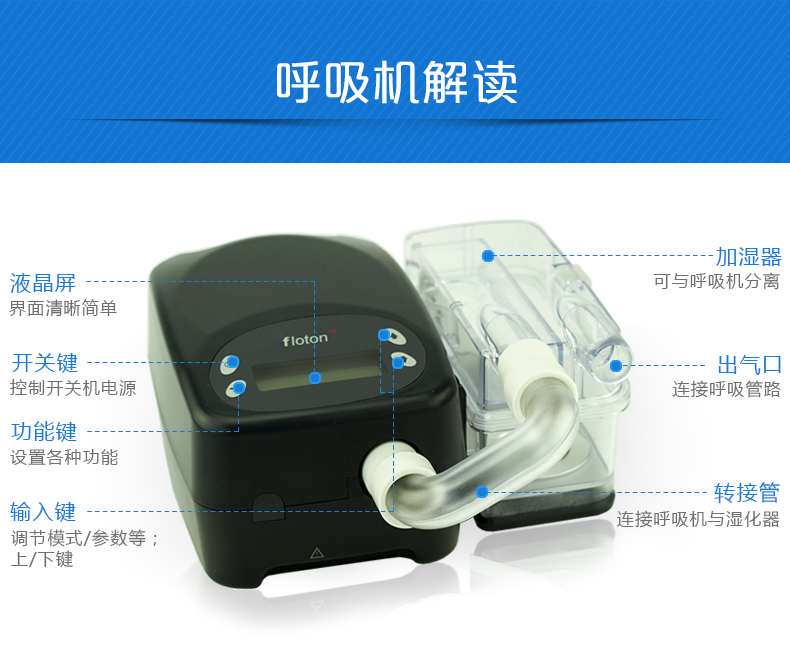 凯迪泰呼吸机 ST20 全自动双水平呼吸机 慢阻肺心病二氧化碳潴留