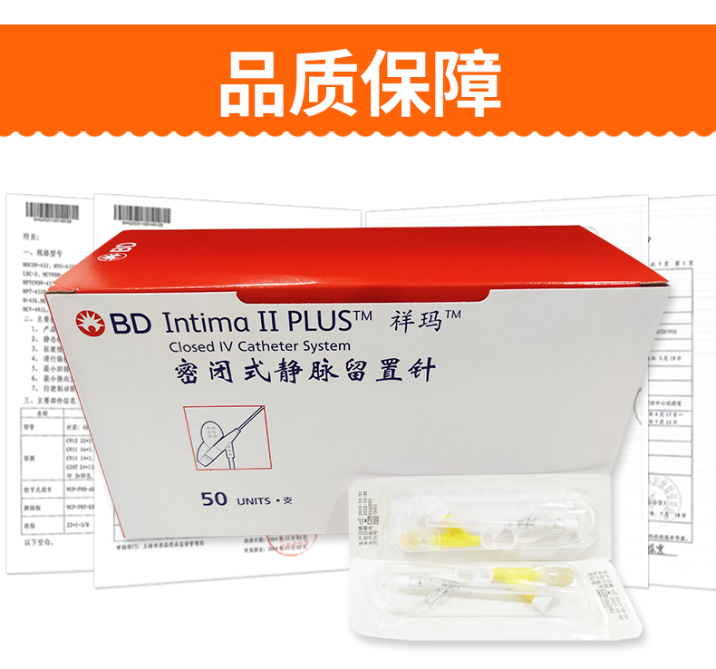 碧迪BD 密闭式静脉留置针 24GY型